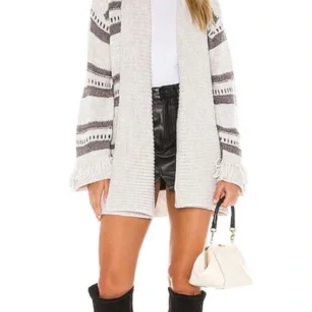 Jack by BB Dakota Gray and Cream Cardigan